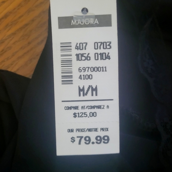 Majora Black Cocktail Dress Made in Canada Medium A54 - Picture 5 of 6